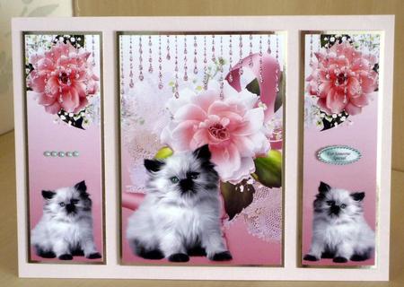Kitten and Flowers Irresistible Me by VALERIE BOYLE
