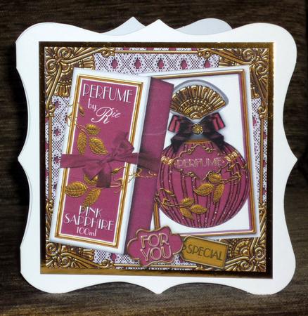 Pink Sapphire Boxed Perfume for You Decoupage Step-by-step by VALERIE BOYLE