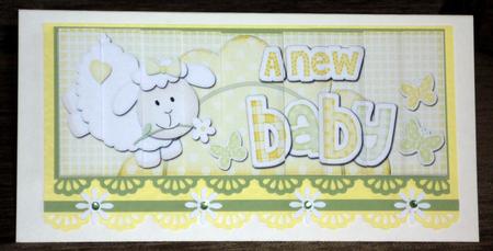 Dl a New Baby Lamb Felties Side Stacker Topper by VALERIE BOYLE