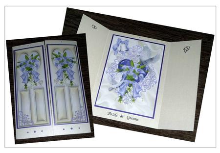 Lilac Lillies and White Doves, Gatefold by VALERIE BOYLE