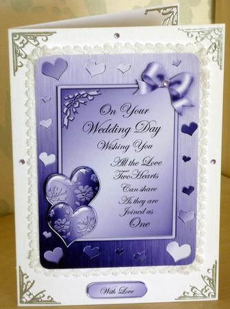 Elegant Romance Quick Card with 3D Decoupage by VALERIE BOYLE