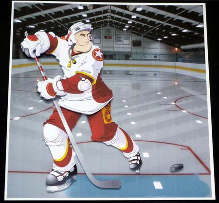 Ice Hockey Dude Decoupage Sheet by VALERIE BOYLE