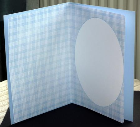 Baby Blue Plaid Insert by VALERIE BOYLE