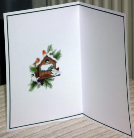 Christmas Robin Cardmaking Insert 1 by VALERIE BOYLE