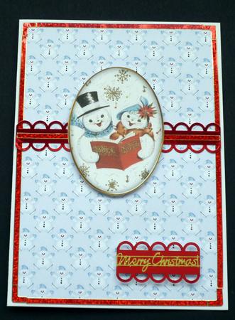 Little Blue Snowman - Background Paper by VALERIE BOYLE