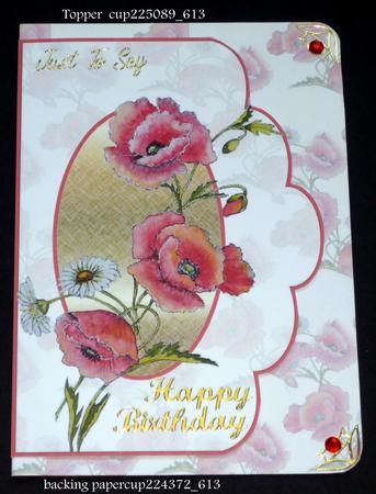 The Poppies Topper by VALERIE BOYLE