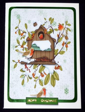 Pretty Robin Bird House by VALERIE BOYLE