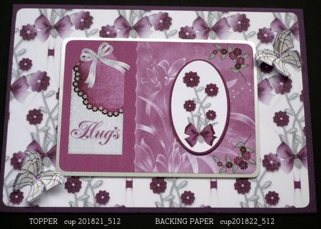 Flowers and Bows Backing Paper by VALERIE BOYLE
