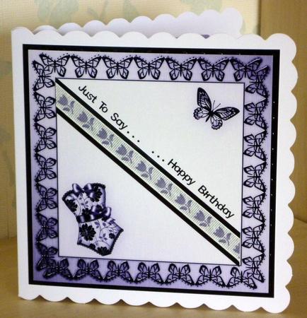 Elegant Boudoir Matching 8 x 8 Insert Panel and Greetings by VALERIE BOYLE