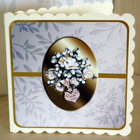 Elegant Metallic Words Matching Backing Paper by VALERIE BOYLE
