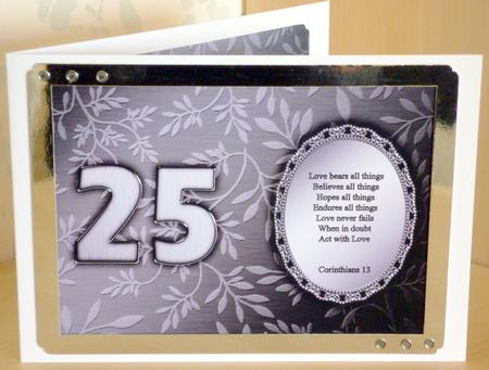 Elegant Metallic Words Matching Insert A5 Portrait by VALERIE BOYLE