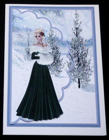 Winter Lady in Green by VALERIE BOYLE