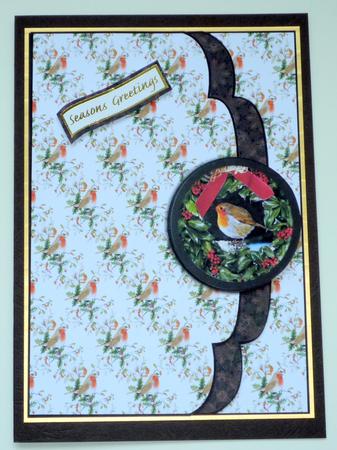Christmas Robin by VALERIE BOYLE