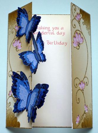 Butterfly Happiness Gate Fold Card 4 by VALERIE BOYLE