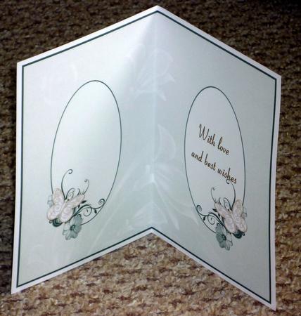 Butterfly Cardmaking Insert by VALERIE BOYLE