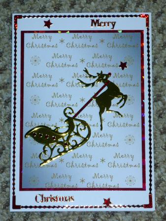 Christmas Text & Snowflakes Background 3 by VALERIE BOYLE