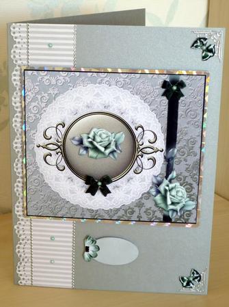 Glorious Green Card Front by VALERIE BOYLE