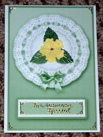Broderie Anglaise Doiley 12 A5 Card Fronts by VALERIE BOYLE