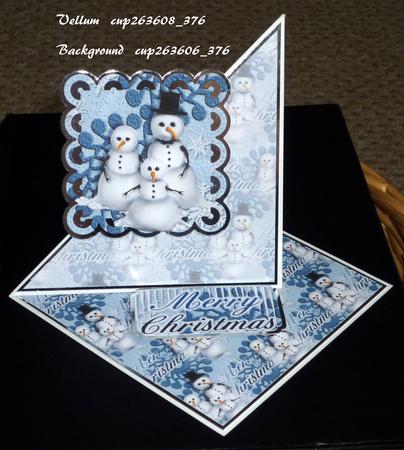 Snowman Family Vellum by VALERIE BOYLE