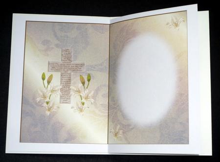 The Lord's Prayer on Cross 2a - Card Insert by VALERIE BOYLE