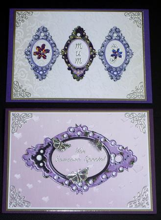 Fancy Purple Tag Frames by VALERIE BOYLE