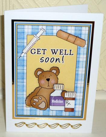 Get Well Soon Decoupage Topper 1 by VALERIE BOYLE