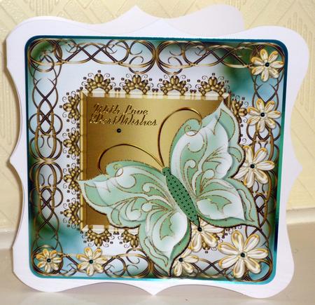 Butterfly & Flowers Affection Large Topper 6 by VALERIE BOYLE