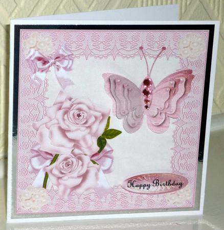 Lace,roses,butterflie by VALERIE BOYLE