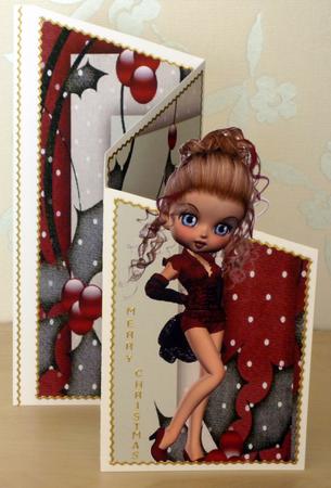 Christmas Wishes Cascade Card by VALERIE BOYLE