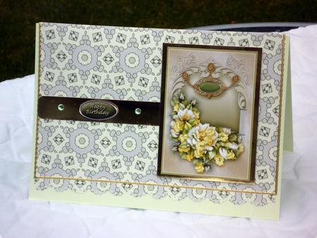 Vintage Cream Roses Backing Paper 1 Sheet by VALERIE BOYLE