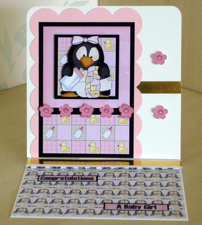 Baby Penguin Pingu Girl Background Paper by VALERIE BOYLE