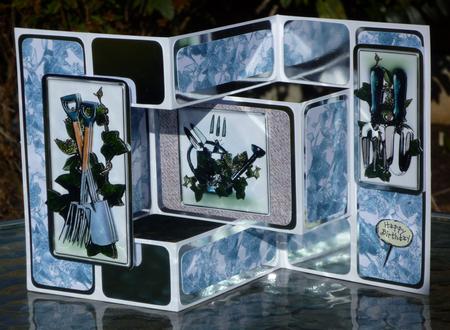 In the Garden Kit Teal with Step by Step Decoupage by VALERIE BOYLE