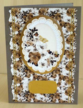 Spring Flowers and Lace Matching Backing Paper by VALERIE BOYLE