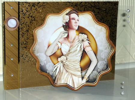 Art Deco Lady Rose (cream) Topper by VALERIE BOYLE