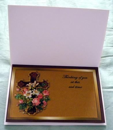 Cross & Flowers Insert by VALERIE BOYLE