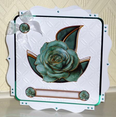 Rose Embellishment Sheet (aqua) by VALERIE BOYLE