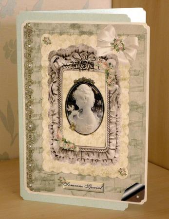 Elegant Vintage Ladies Cameo A4topper by VALERIE BOYLE