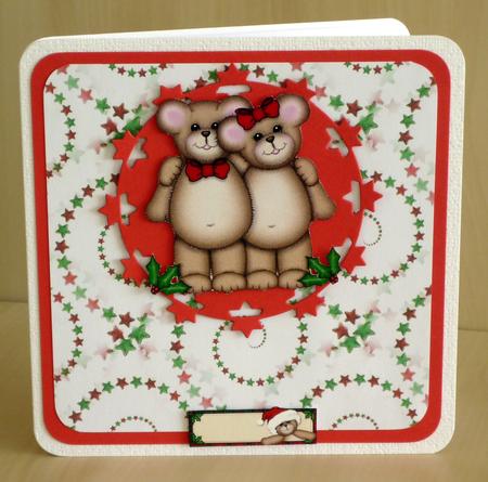 Christmas Swirls Backing by VALERIE BOYLE
