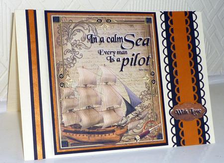 Foot Steps and a Calm Seas Quick and Easy Toppers by VALERIE BOYLE
