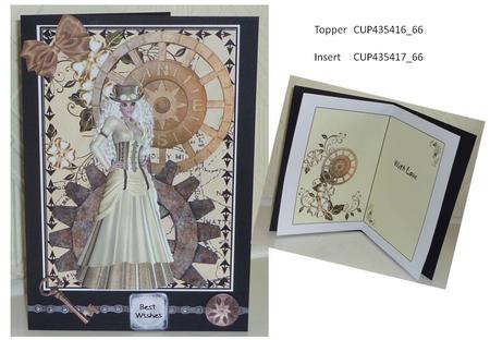 Steampunk Lady with Compass Insert by VALERIE BOYLE
