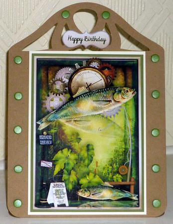 Fishing Time Male Card by VALERIE BOYLE