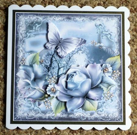 Gorgeous Moonlight and Roses Topper by VALERIE BOYLE