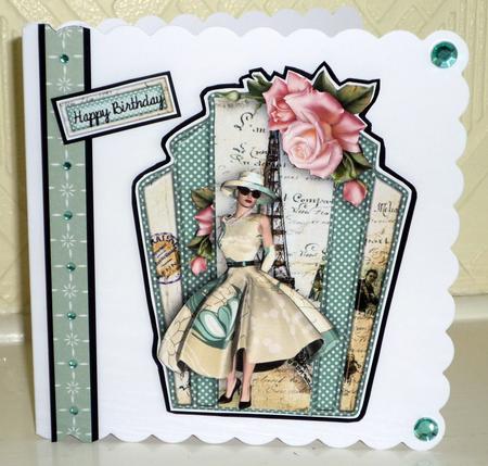 Paris Art Deco Card Topper by VALERIE BOYLE