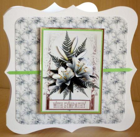 Lilies Background Sheet 1 by VALERIE BOYLE