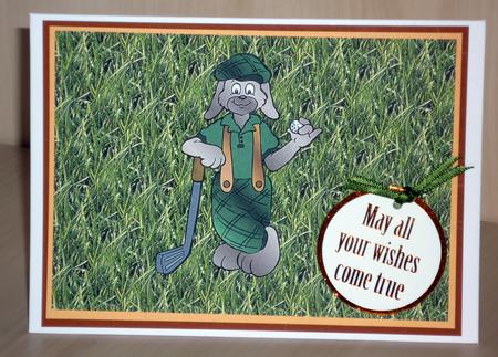 Anyone for Golf Card Front by VALERIE BOYLE
