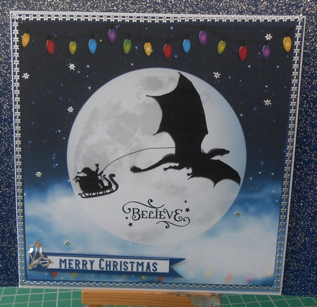 CHRISTMAS DRAGON MOON  by Valerie Cuthbertson