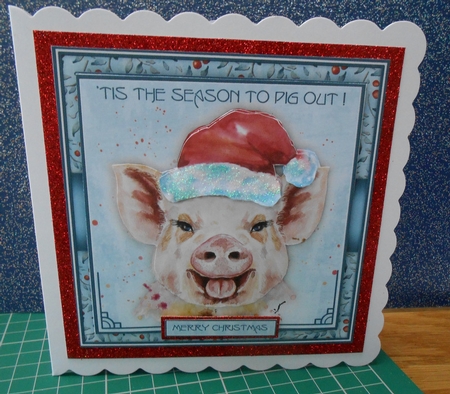 Christmas Pig Mini Kit by Valerie Cuthbertson