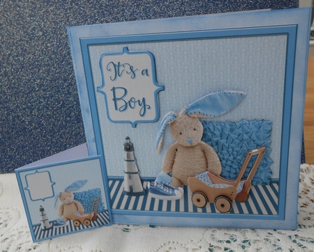 Its a Boy Baby Shower Card by Valerie Cuthbertson