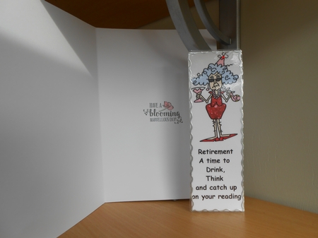 Stella Retirement Bookmark by Valerie Cuthbertson