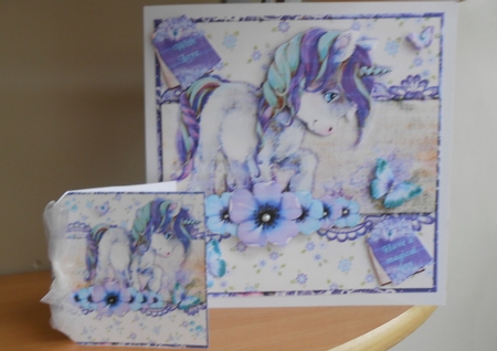 Vintage Shabby Grunge Magic Unicorn 1459 by Valerie Cuthbertson